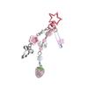 Stylish Love Star Pendant Bowknot Keychain Accessory Stylish Key Holder for Women Sturdy Alloy Car Key Pendant