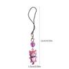Cute Cat Pendant Phone Chain Strap Heart Charm Keychain Phone Lanyard  Resin Keyring Bag Backpack Ornament Party Jewelry