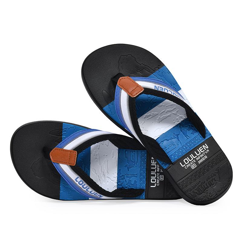 

Летние новые шлепанцы мужские нескользящие с мягкой подошвой пляжные туфли шлепанцы мужские сандалии 39 чёрный