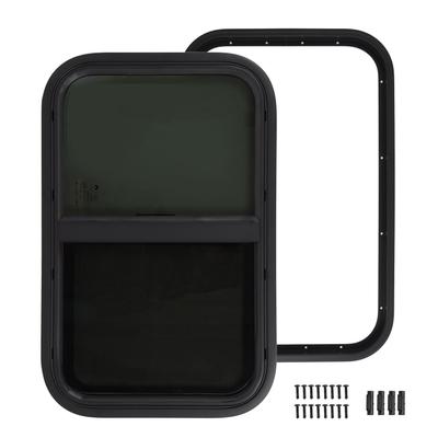 RV Window Horizontal Vertical Rounded Slid with Insect Nets Drain Hole for 645x415mm Motorhome