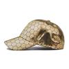 Baseball Cap Snapback Hat Golden ball Football pattern Sun hat Silver Hat Football supplies Fan propsHip Hop Fitted Cap