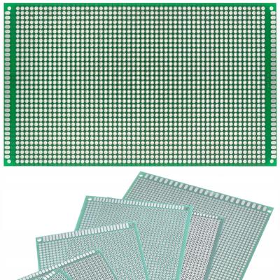 Dwustronna Płytka Prototypowa 90 X 150 Mm – Uniwersalna Do Montażu THT | Raster Otworów 2,54 Mm | Zielona Soldermaski