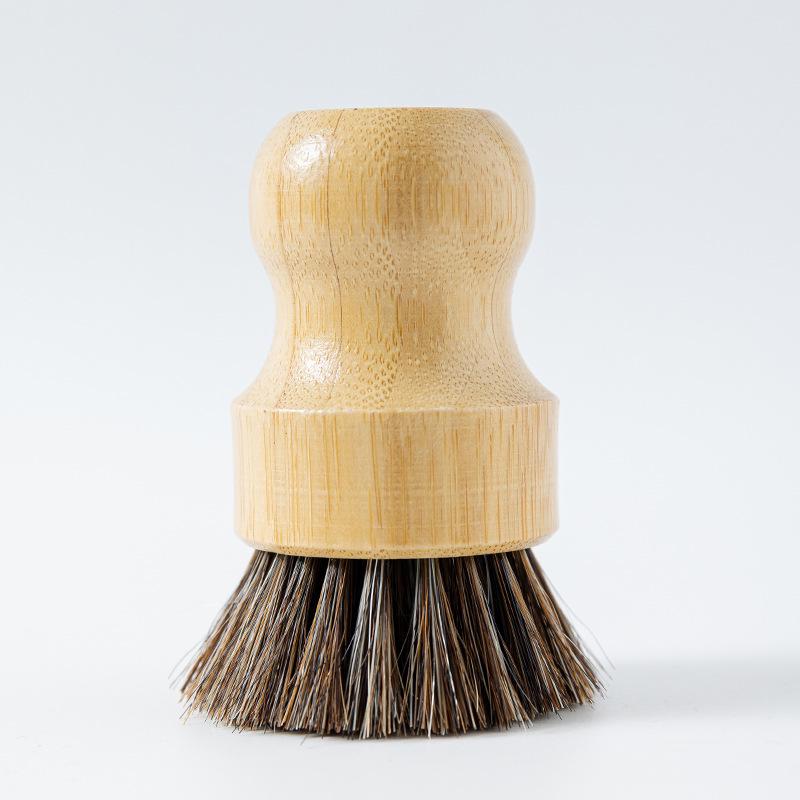 Bambus Küchenbürsten Set: Kurzstielige Geschirr- und Topfreinigung mit Sisalborsten