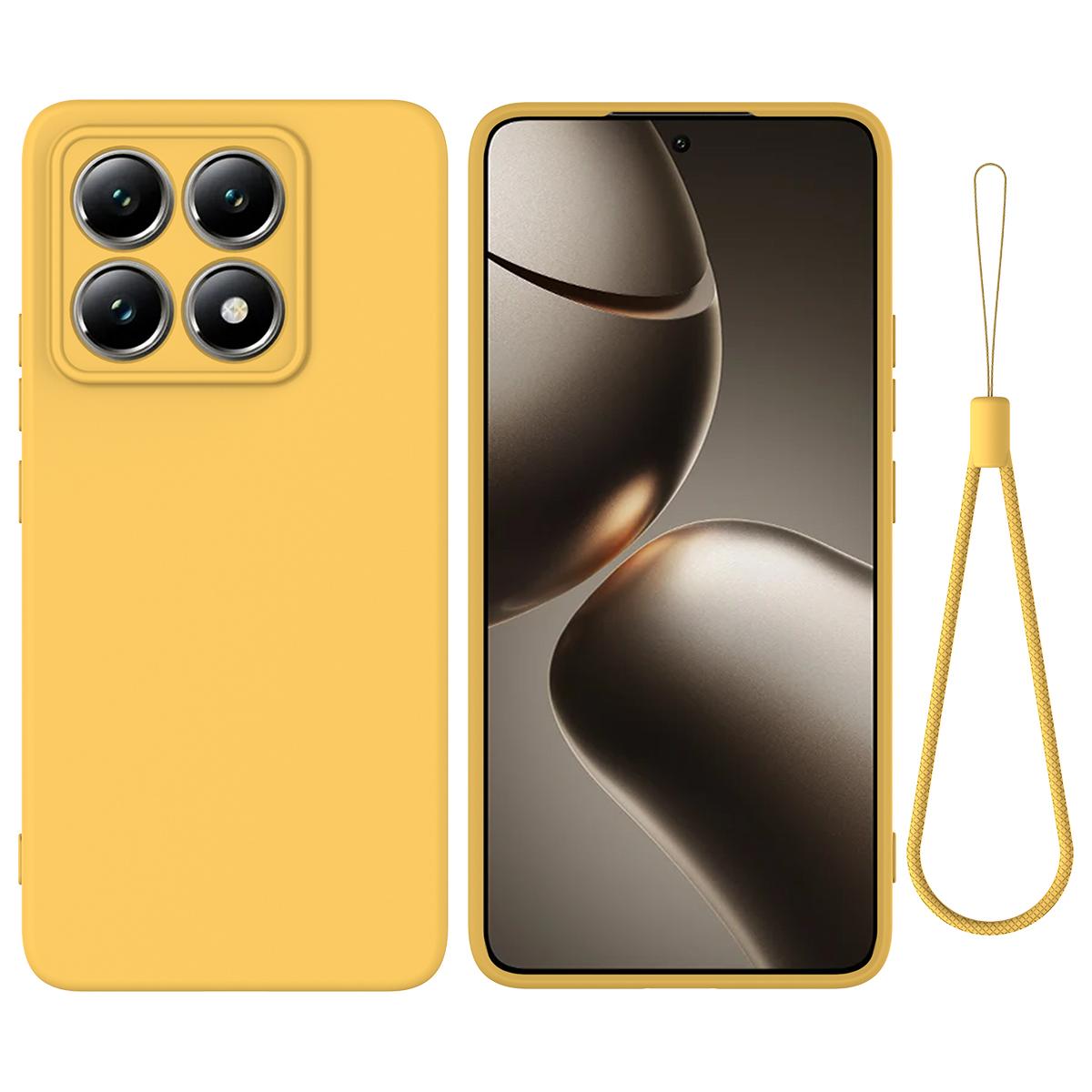 

Чохол для Xiaomi 14T Pro Рідкий силікон Захист від подряпин Чохол для телефону з ремінцем для руки C