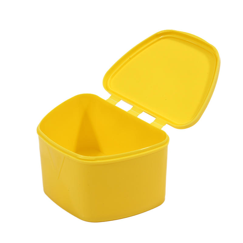 Dental Denture Box Orthodontic Dental Mouth Guard Box Retainer Case False Teeth Plastic  Whitening Container Denture Box