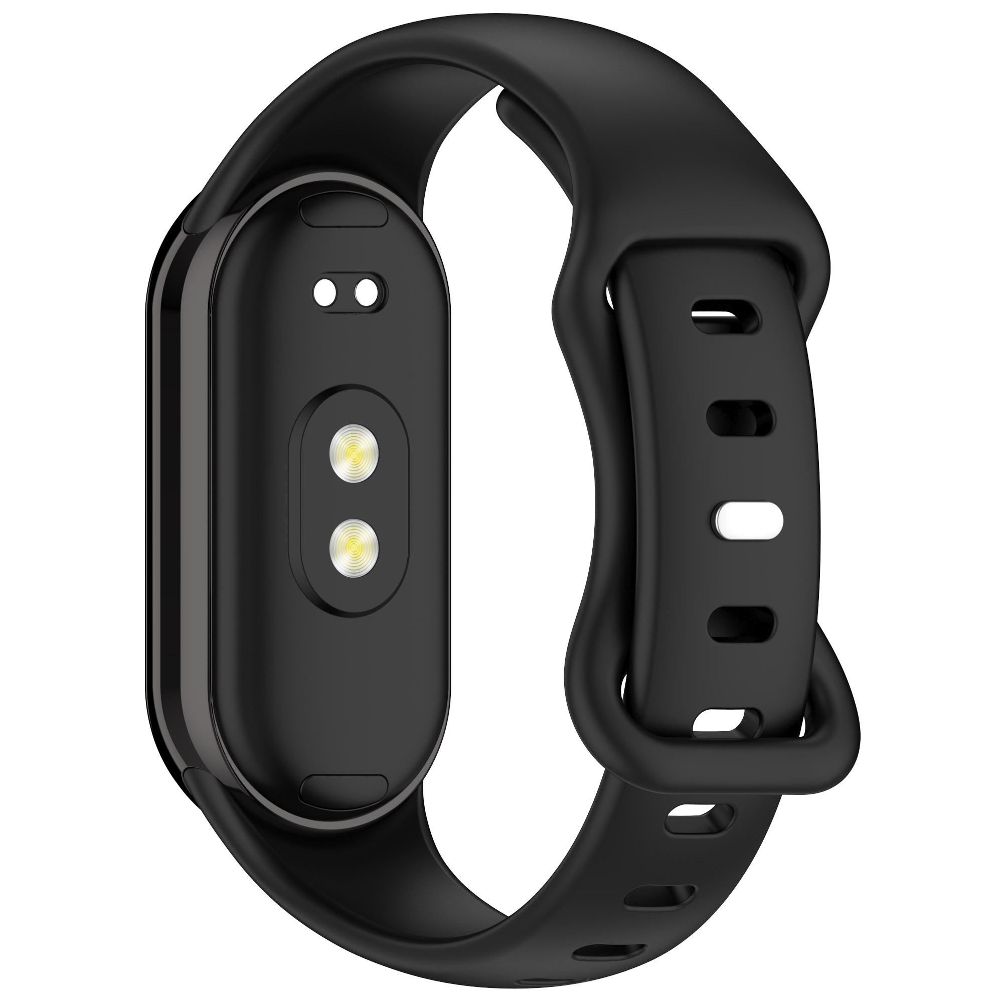 

Silicone Watch Strap For Xiaomi Smart Band 9 NFC/9/8 NFC/8 Figure 8 Tail Reverse Buckle Wrist Band A