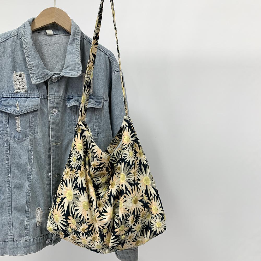 A Crossbody Bag with A Zipper and A Large-capacity Single-shoulder Shopping Bag