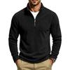 Men S Fleece Stand Collar Zip Sweatshirt Loose Casual Autumn Winter