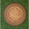 Mehrschichtige Lotus-Holz-Mandala – Handgefertigte 3D-Wandkunst für Yoga, Meditation und Dekoration – Umweltfreundliche Holzkunst
