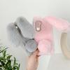 Soft Fur Phone Case For Samsung Galaxy M32 M22 M12 M51 M31s M21s M11 M05 M04 M02s M01s Core Furry Rabbit Bunny Warm Plush Cover