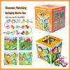 Kids' Wooden Lacing Block Set: Shape Matching Cognitive Toy for Early Education