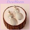 Modische Goldene Ananas Design Metall Damenohrringe Für Damen Sommer Mode Schmuck