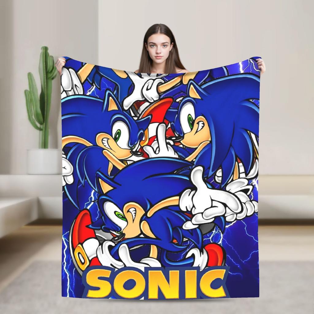 The Hedgehog Shadow X - Shadow's Path Vintage Blanket Flannel Vintage Warm Throw Blankets for Bedspread Autumn/Winter