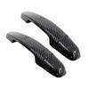 1 Set Door Handle Cover Trim 2 Holes Black Carbon Fiber Style Plastic Fit for Chevrolet Malibu Sedan 2016-2020 2021 2022 2023