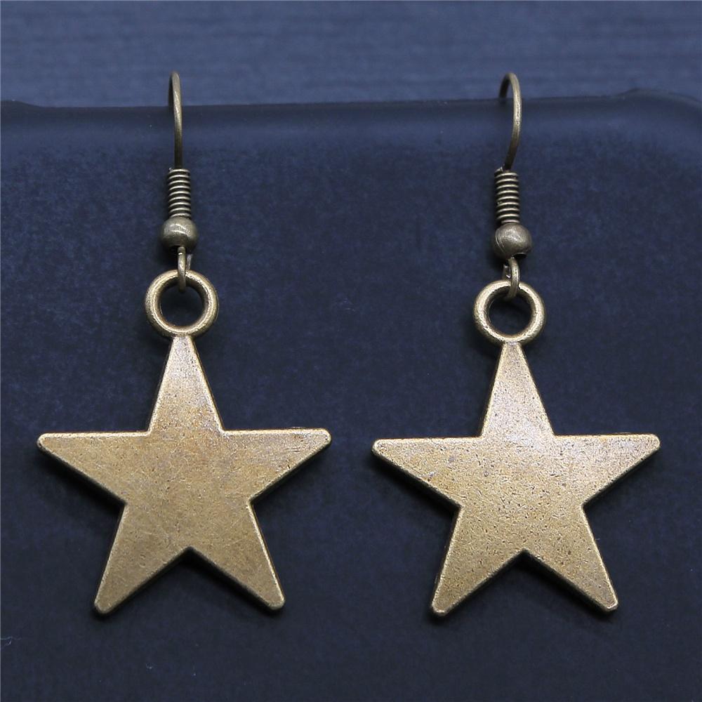 Vintage Totem Earring Sun & Moon Dangle Earrings Geometric Women Dangle Earrings Star Moon Female Korean Jewelry