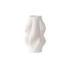 Simple And Creative Plain-Fired Ceramic Vase Lingbo Pattern Flower Insert Home Soft Decoration Handicraft Ornament