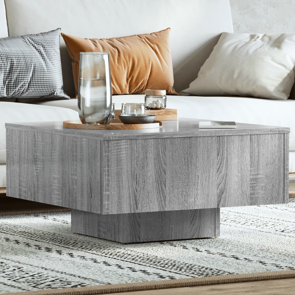  Coffee Table, Grey Sonoma Oak, 60x60x31.5 Cm