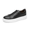 Scarpe da uomo suola spessa rialzanti leggere scarpe bianche moda estiva traspiranti semplicità casual scarpe da skate scarpe da uomo in pelle