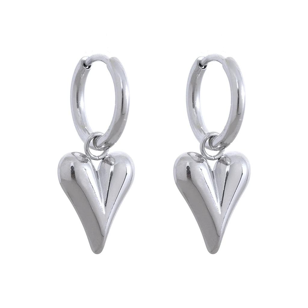 Simple And Elegant Heart Pendant Collarbone Necklace Minimalist Luxury Titanium Steel Chain Women Summer Jewelry