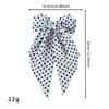 Floating Ribbon Polka Dot Hair Clip Barrette Hair Accessories  Back of Head Styling