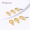 18K Gold Plated 10mm/12mm Lobster Clasps For DIY Necklace Bracelet Jewelry Making Materials Wholesale 10/20/30pcs/lot