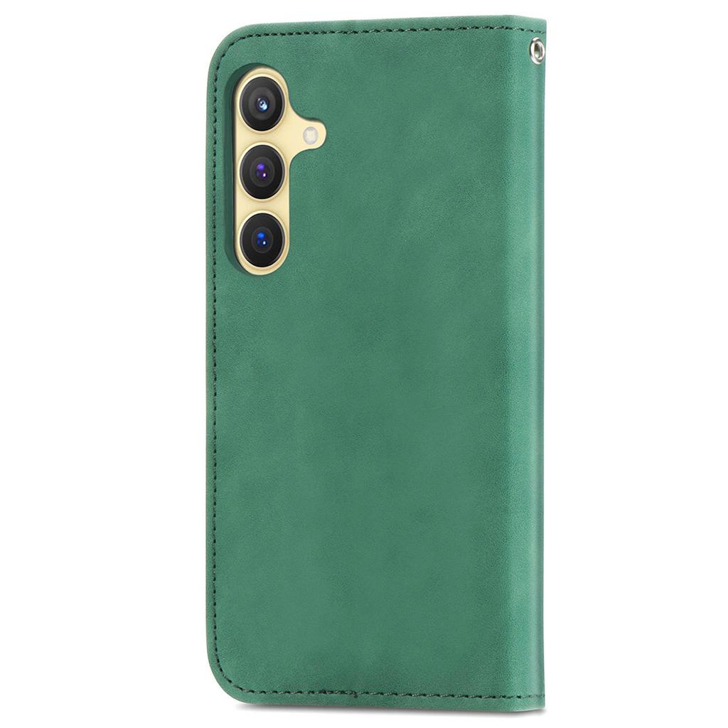 For Samsung Galaxy S24+ Cell Phone Cases Skin-touch Leather Magnetic Adsorption Cover