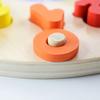 Montessori Clock Digital Wooden Toy for Kids - Colorful Number Math Teaching Aid with Geometric Shape Matching