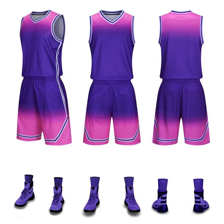 New Basketball Uniform Set Summer Adult Children'S Training Competition Team Uniform Group Purchase Breathable Sweat-Absorbing Jersey