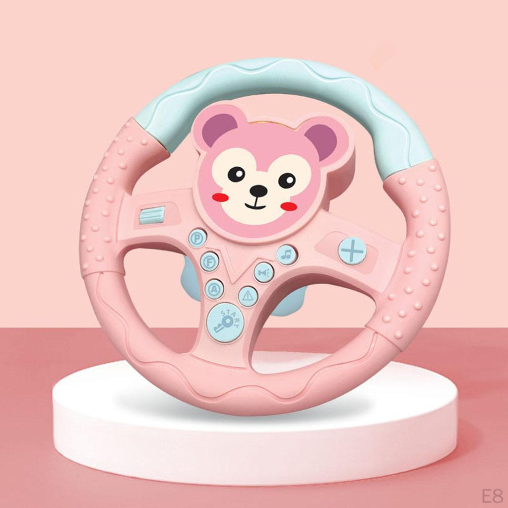 Motor Toddler Toy Sound Interactive Play Steering Wheel