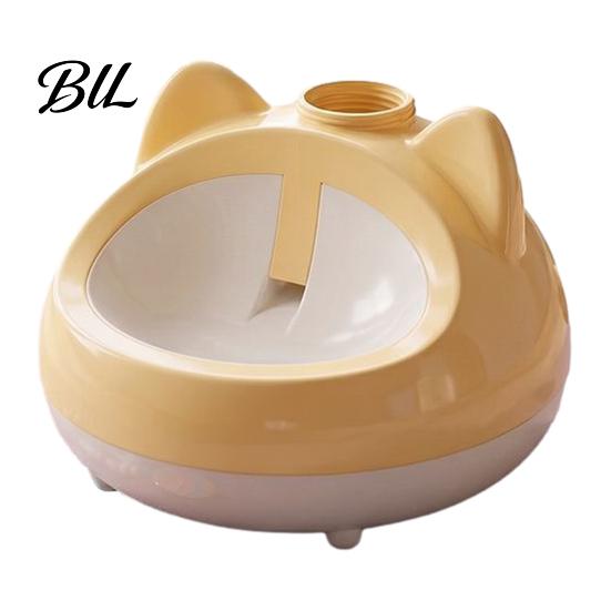 Automatic Cat Water Dispenser Dispenser, Auto Refill Pet Feeder, Cute Gravity-fed Bowl for Cats Ear Design, Bottle Adapter Threaded Small Dogs