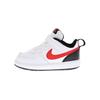 Court Borough 2 Low Top Skateboard Shoes Black White Red Baby BQ5453-110