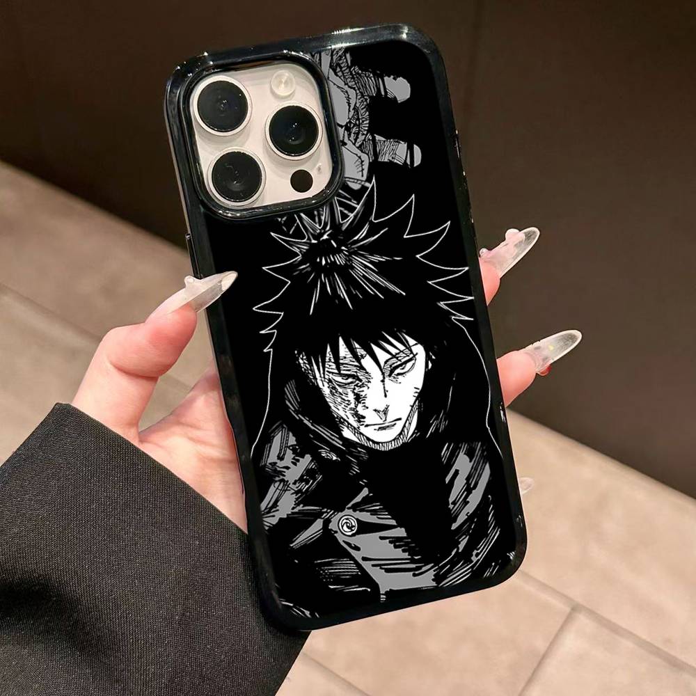 Anime Fushiguro Megumi Jujutsu Kaisen Phone Case For Iphone 11 12 13 14 15 Pro Max 17 16 Plus Hard PC+TPU Back Cover