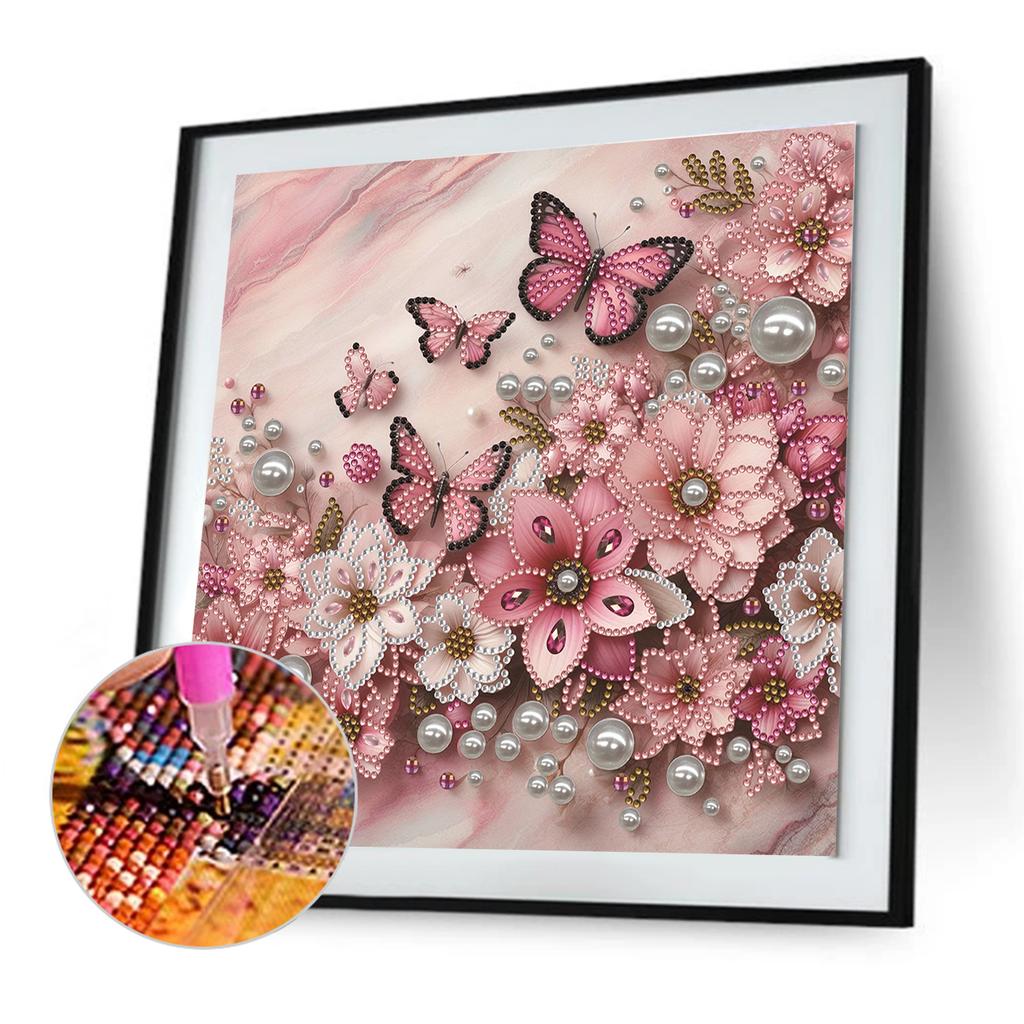 Schmetterling Spezielle Form 5D DIY Teilbohrer Diamant Malerei Kit für Erwachsene Geschenk Hauswand Dekor Diamanten Punkte Edelstein Kunst Kits 30x30cm