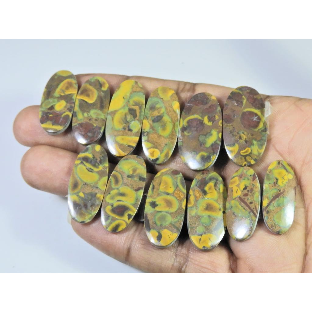178Cts. Natural Fruit Jasper Matched Pair Oval Loose Gemstone 06Pair Lot C-2180