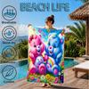 Rainbow Bears  Beach Towel, Microfiber Beach Towel, Perfect For Pool, Beach, Travel, Home Decor Beach Party Fan gifts