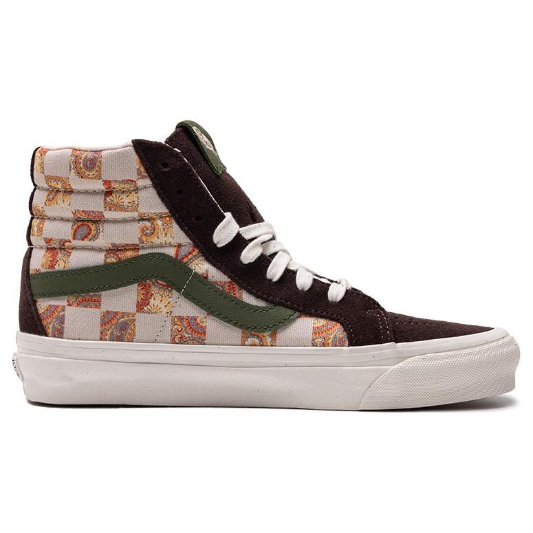 Vans Comfortable Slip-Resistant Durable High-Top Skate Shoes Unisex sneaker Brown VN0A5KXVJ4E