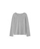 Siyajyu Sitp5164 Round Neck Long Sleeve T-Shirt_Melange Gray