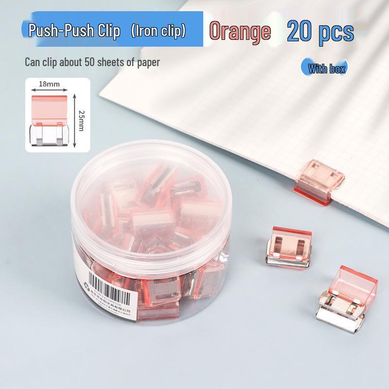 Przezroczyste wielofunkcyjne spinacze studenckie do plików testowych i książek