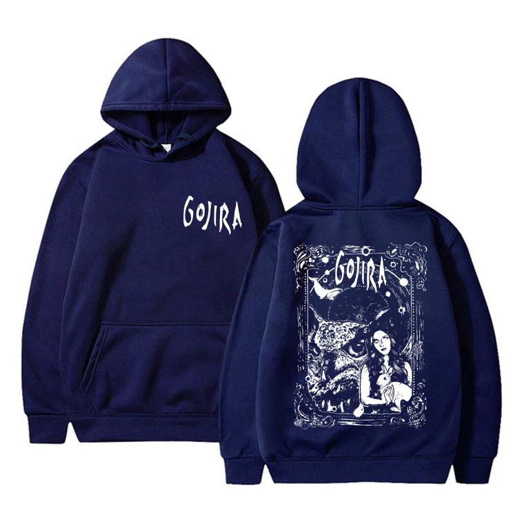French Metal Band Gojira Graphic Hoodie Male Magma Sweatshirt Men Women Casual Oversized Hoodies From Mars To Sirius Pullover
