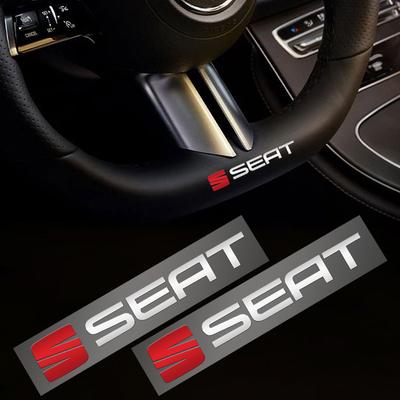 Fashion Car Logo Stickers Metal Emblem Decor Decals Accessories For SEAT Ibiza Leon Arona Ateca Tarraco Alhambra Cupra Y6Y