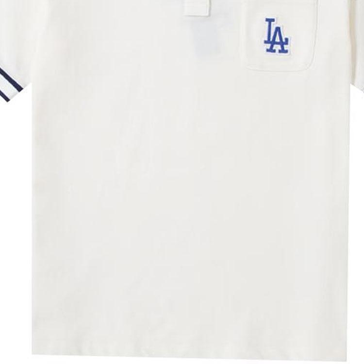 New MLB Polo Shirts Women's Bright Cream White 3FPQM0433-07CRS