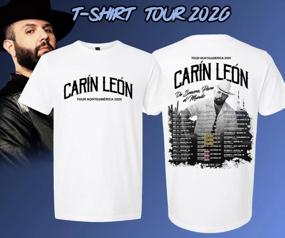 Carin Leon Tour Norteamérica 2026 T-Shirt S