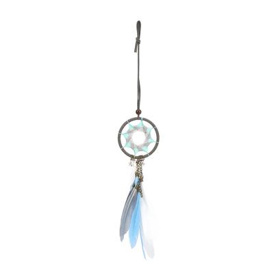 Cattura Sogni Ornamenti Intrecciati con Piume Vintage Ciondolo per Auto Regalo di Laurea Decorazione