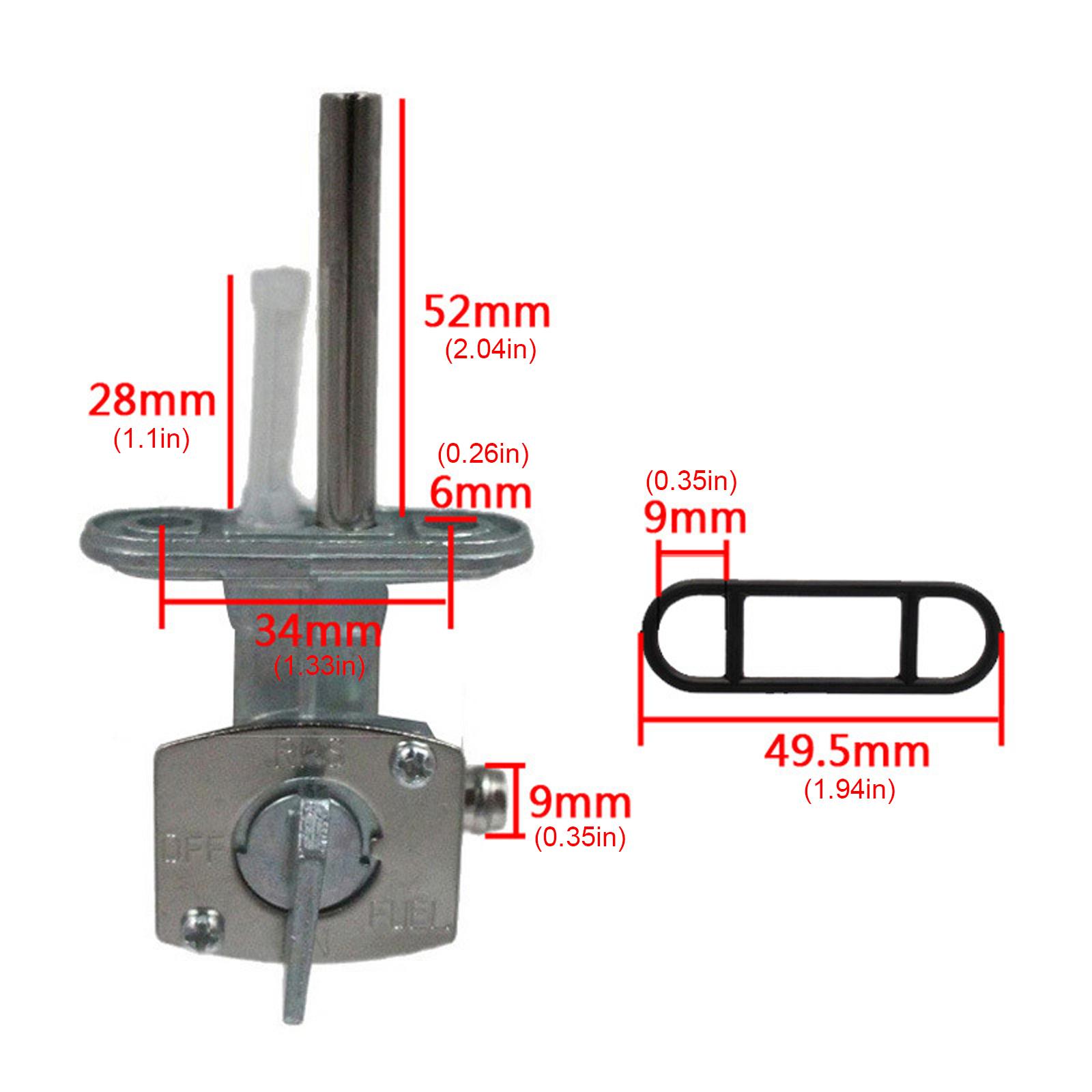 

Motorcycle Accessory for 660R YFM660R 2001-2005 Motorbike Fuel Valves Petcock Assembly 5LP-24500-01-00 Easy Installation 1