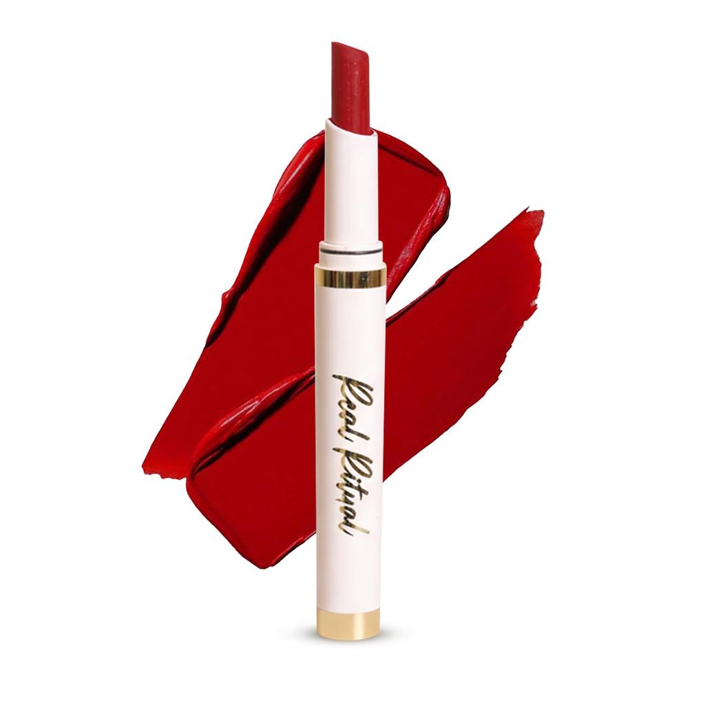 The Real Ritual Karismatic Kohl Kajal & HydraMatte Lipstick Combo | Long-Lasting | Waterproof & Smudgeproof | Matte Finish | 1.5g Kajal with Sharp
