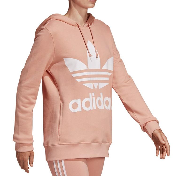 adidas Originals Sweatshirts Women's Vibrant Pink Hooded Moderate Regular DV2560