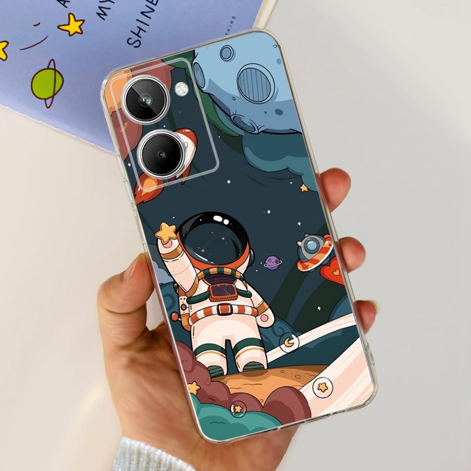 For Realme 10 4G Case Colorful Painted Cover Soft Silicone Phone Case For Realme 10 Pro Plus Realme10 Pro+ Back Cover Coque Capa
