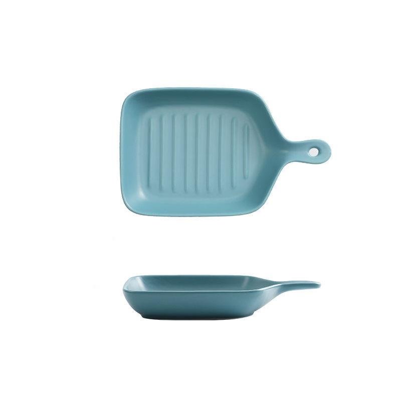 Nordic Geschirr Platte Kreative Net Promi Haushalt Einzigen Griff Backformen Keramik Ofen mit Niedlichen Platten