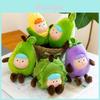 Kids Cartoon Vegetable Plush Toy With Soft Rabbit Fur For Bags And Decor