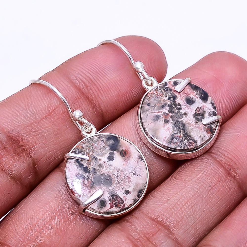 

Asteroid Jasper -Madagascar Designer 925 Sterling Silver Earring 1.37 E35
